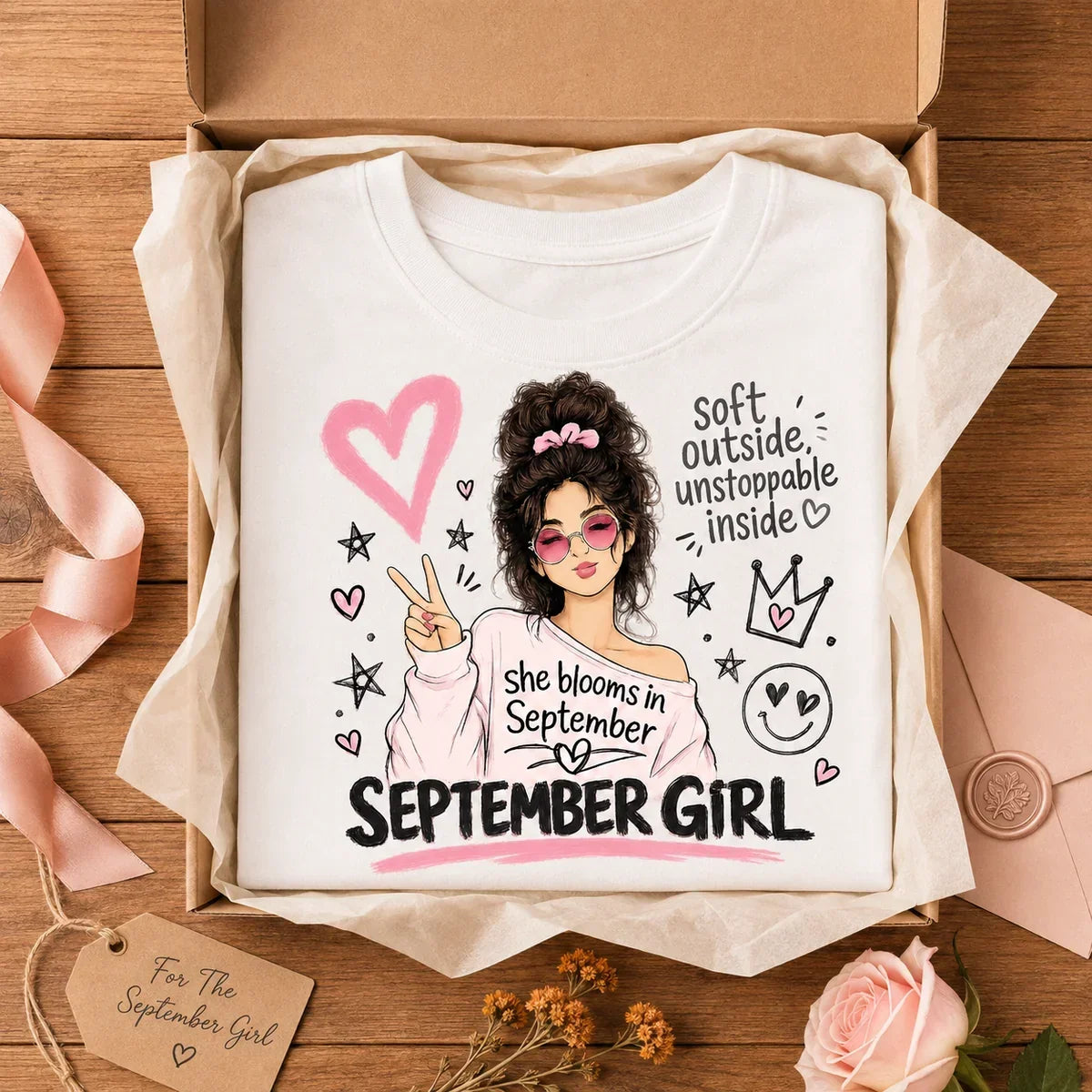 009-17- September Girl Tee | Soft & Unstoppable