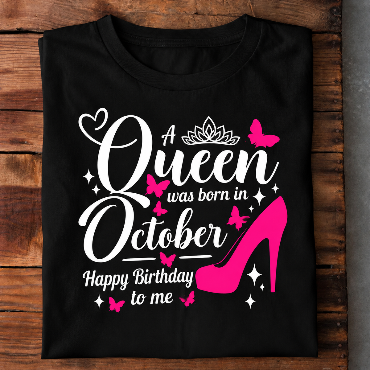 010-34- Queen Born in October Happy Birthday